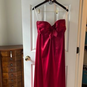 Bari Jay Strapless Red Prom Or Bridesmaid Dress or Holiday